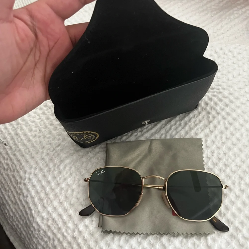 Ray Ban Hexagonal Sunglasses - Picture 5 of 5